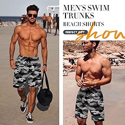 Men's Swim Trunks Hawaiian Bathing Mesh Lining Suit