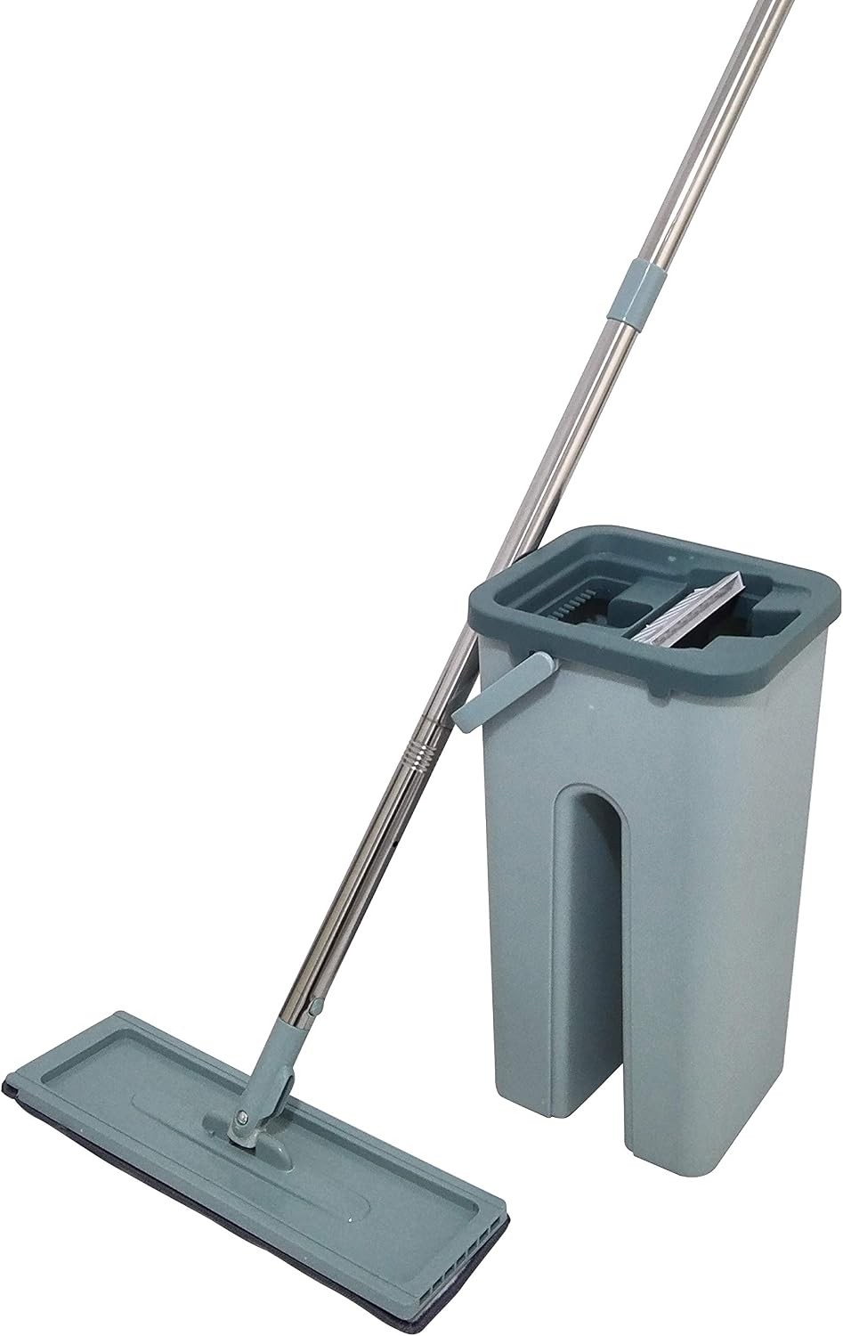 Venteo Autoclean Mop 360° with Double Compartment Bucket, Grey - Image 5