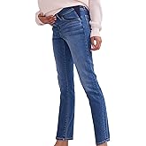 HATCH Slim Maternity Denim Jeans, Low Rise Slim Fit & Stretchy Under The Belly Design for Pregnancy & Beyond, 28" Inseam