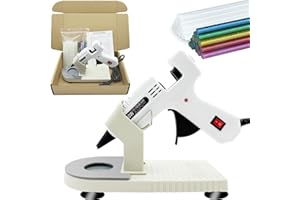 Liumai Hot Glue Gun Kit, Mini Hot Melt Glue Gun for Crafts with 30 Colorful Glue Sticks, Craft Glue Guns with Suction Cups Stand including Silicone Mat for Craft, School DIY Arts, and Home Repair1