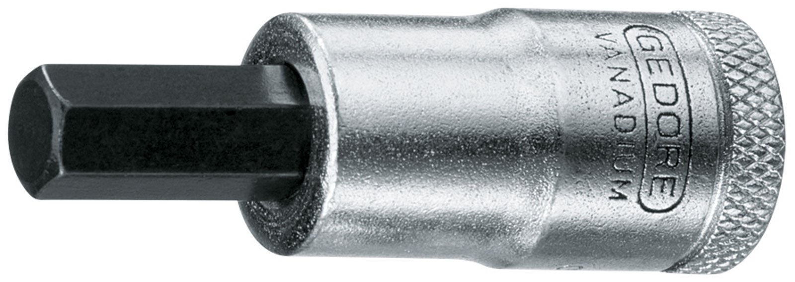 Gedore IN3010 3/8 10 x 49 mm 6 Hex Screws Screwdriver Bit Socket - Silver