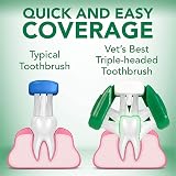 Vet's Best Dog Toothpaste Dental Gel Kit with Triple-Head Toothbrush view 5
