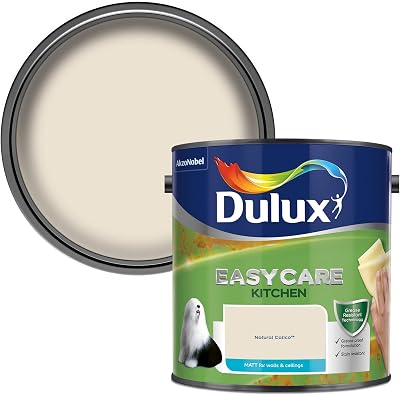 Dulux Easycare Kitchen Matt Emulsion Paint Natural Calico Walls Ceilings 2.5L