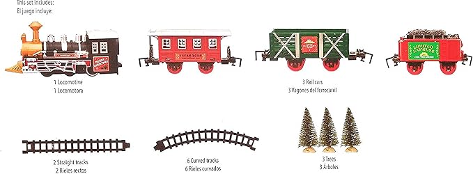 holiday time battery operated train set