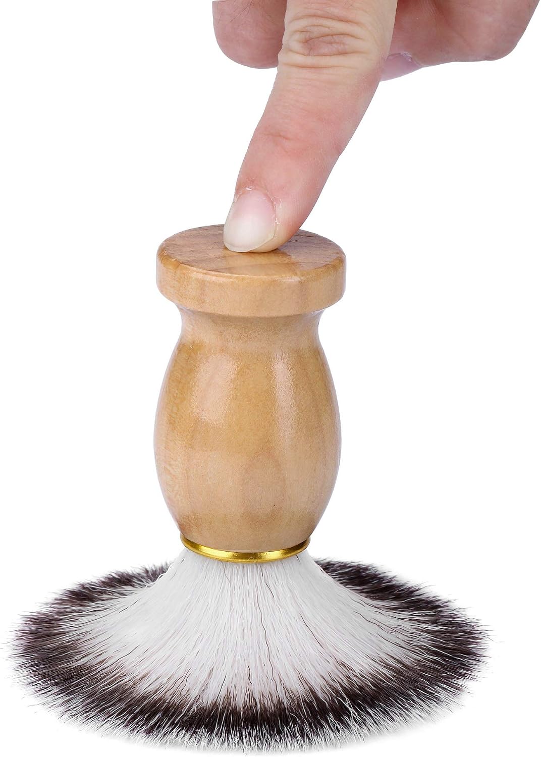 3 in 1 Badger Shaving Brush Set including Plastic Shaving Soap Bowl & Stainless Steel Shaving Stand Shaving Cleaning Tool Kit for Men Salon Home Travel Use - Image 5