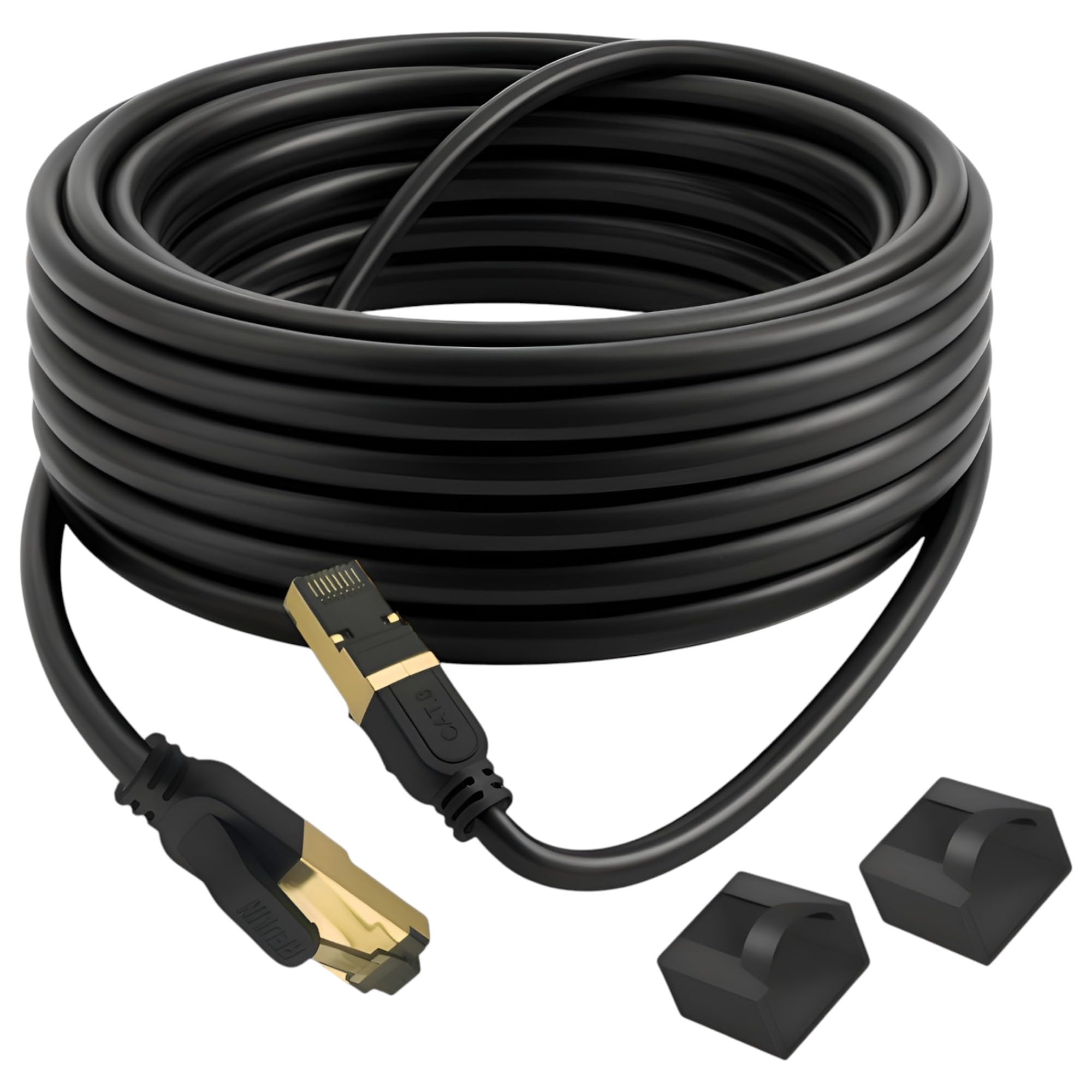 Reulin SSTP Stranded Copper 15m Cat 8 Fast High Speed Internet Ethernet Cable 15,0 M 40-G RJ45 LAN Patch Cord For Network Switch Gaming Console Router Modem Smart TV Docking Station PC - 15 Metre