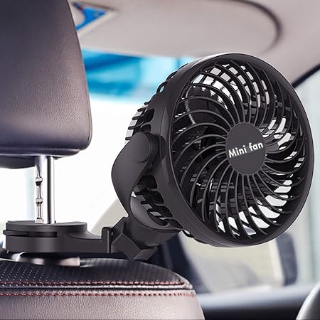 Amazon Fitfirst 車内 車載扇風機 車載ファン 20mah Usb充電 大風量 角度調節360 超静音 卓上扇風機 ハンディファン グリップ扇風機 小型 熱中症 暑さ対策 オフィス アウトドア用 車載用冷暖房器具 車 バイク