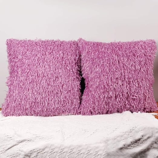 Amazon Com Czho Pack Of 2 Purple Decorative Throw Pillow Covers
