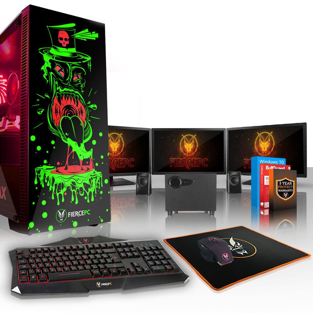 Fierce RGB Gaming PC Bundle Intel Core i7 8700K 4.5GHz, NVIDIA GTX 1660 Ti 6GB, 8GB 2666MHz