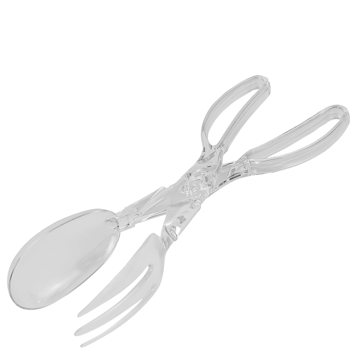 DecorRack 12 Salad Tongs, Clear Acrylic Serving Tongs in
