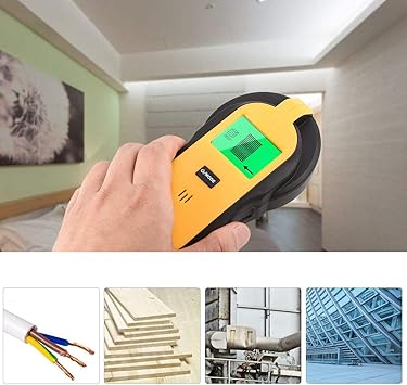 TH250 Digital Mini 3 en 1 Madera Metal AC Live Alambre Detector Meter Tester de mano Tesoro Tornillo de pared Stud Hunter Finder Scan: Amazon.es: Bricolaje y herramientas