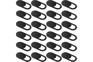 HJZHII 24PCS Camera Cover Slide, Plastic Ultra-Thin Webcam Cover Camera Blocker Slider for Laptop Desktops PC Tablet Cell Phone to Protect Your Privacy and Security