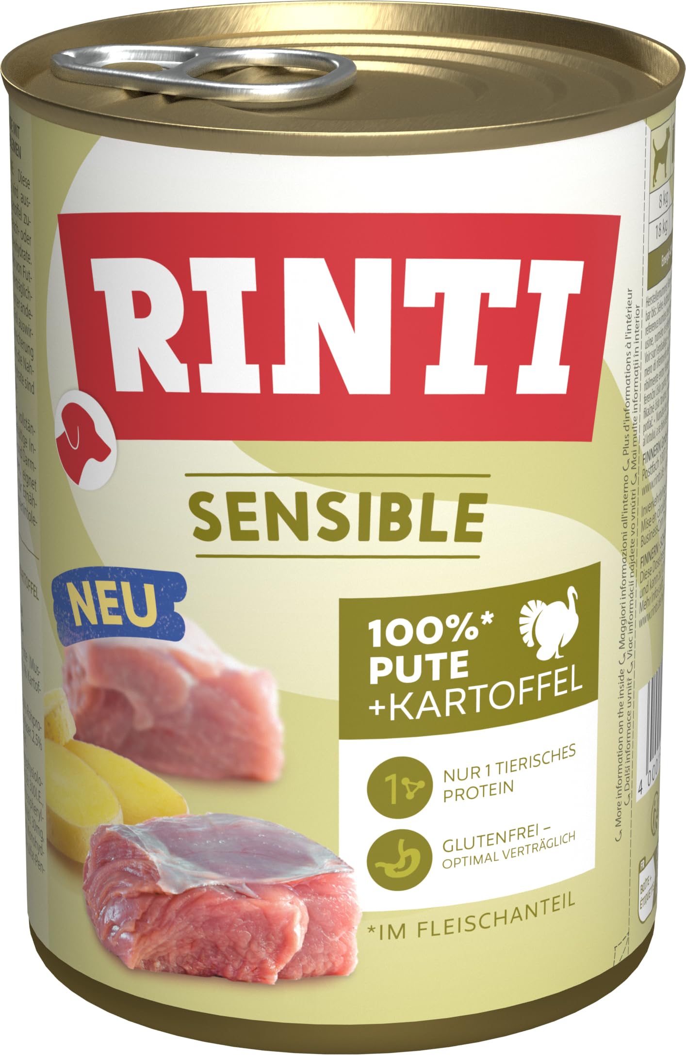 RINTI Sensitive Turkey + Potato 12 x 400 g