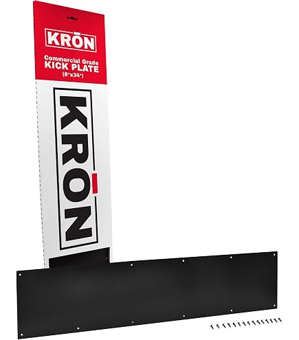 Don-Jo Metal Door Kick Plate 2-Pack – 6x36 Inches, Duro Coated Finish, For 38” Doors, Commercial Grade Protection