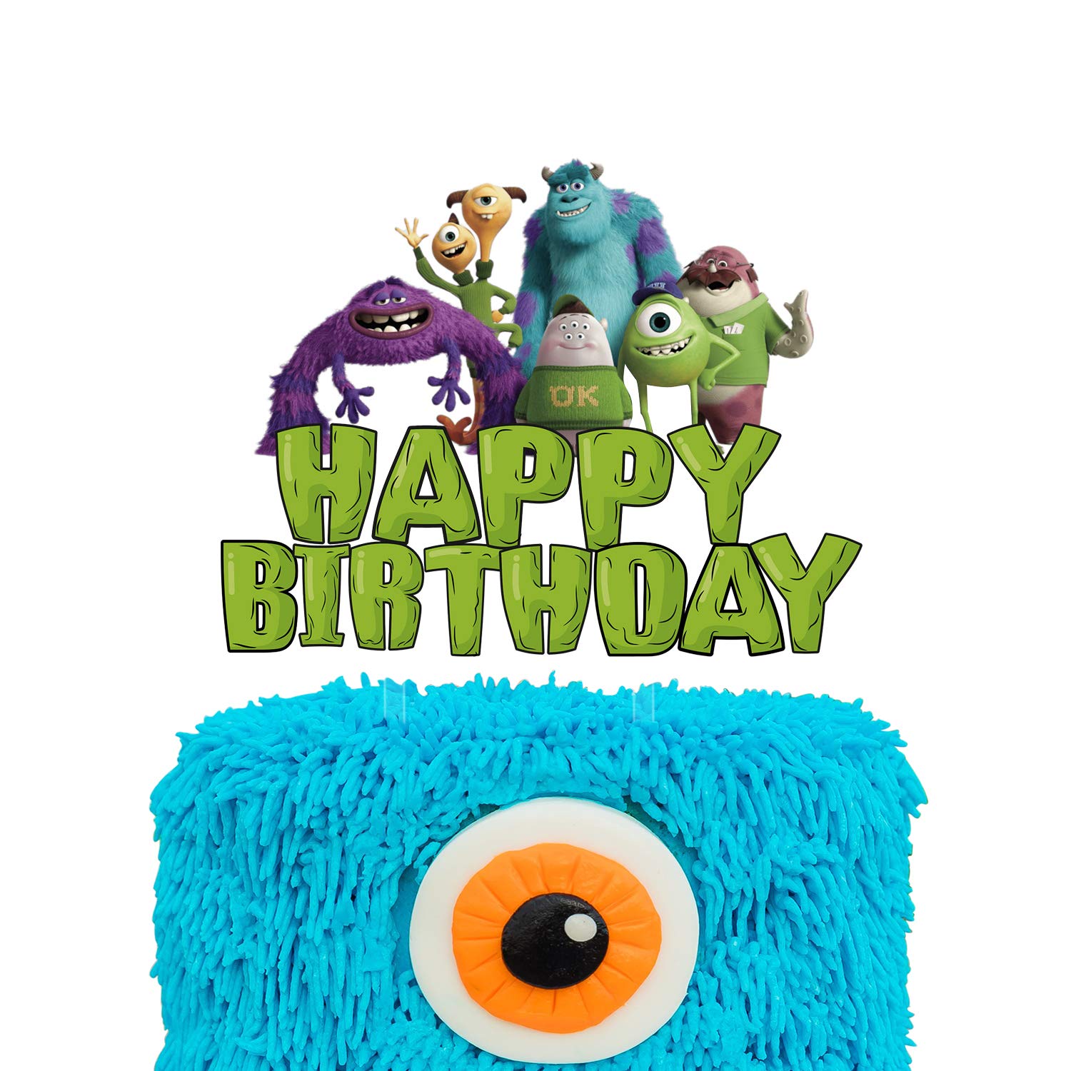 Buy Acrylic Monsters Inc. Happy Birthday Cake Topper, Little Monsters