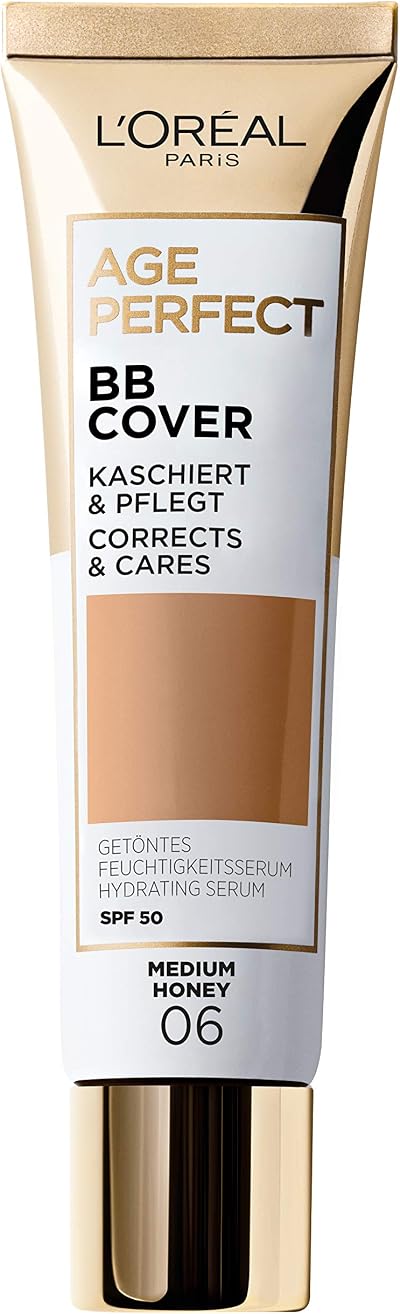 L'Oreal Paris Age Perfect BB Cream 06 Medium Honey SPF 50 Hydrating Serum
