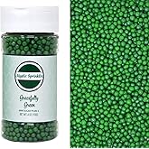 Mystic Sprinkles 4mm Sugar Pearls 4oz Bottles (Gracefully Green 4mm Sugar Pearls 4oz)