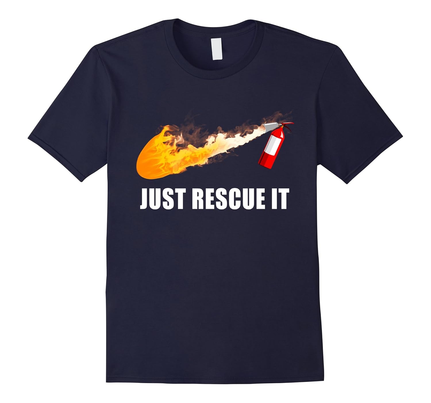 Just Rescue It Firefighter T-Shirt-Rose