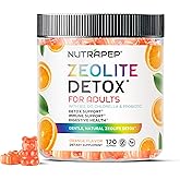 NutraPep Zeolite Detox Gummies for Adults - Clinoptilolite Zeolite with Chlorella Vitamins D3 B12 C - Advanced Chewable Supplement for Immune Health Body Cleanse & Toxin Support - Sugar Free Vegan