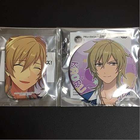 Amazon あんさんぶるスターズ 一番カフェ限定 スクエア缶バッジ 丸缶バッチセット 羽風薫 Undead あんスタ まるかく アイドル 芸能人グッズ 通販