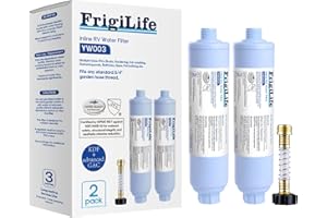 RV Water Filter, NSF/ANSI 42, for RVs Marines, Boats, Campers, for Drinking, Washing, Gardening, Camping, Planting, and Spa, 