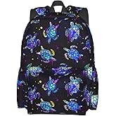 Nmbvcxz Sea Turtles Backpack for Women 16.9 inch Travel Casual Laptop Backpack Lightweight Waterproof Hiking Daypack