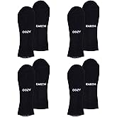 Cozy Earth Essential Quarter Socks for Women & Men – Soft 70% Mercerized Cotton High Ankle Socks 4 Pack - Heal & Arch Support