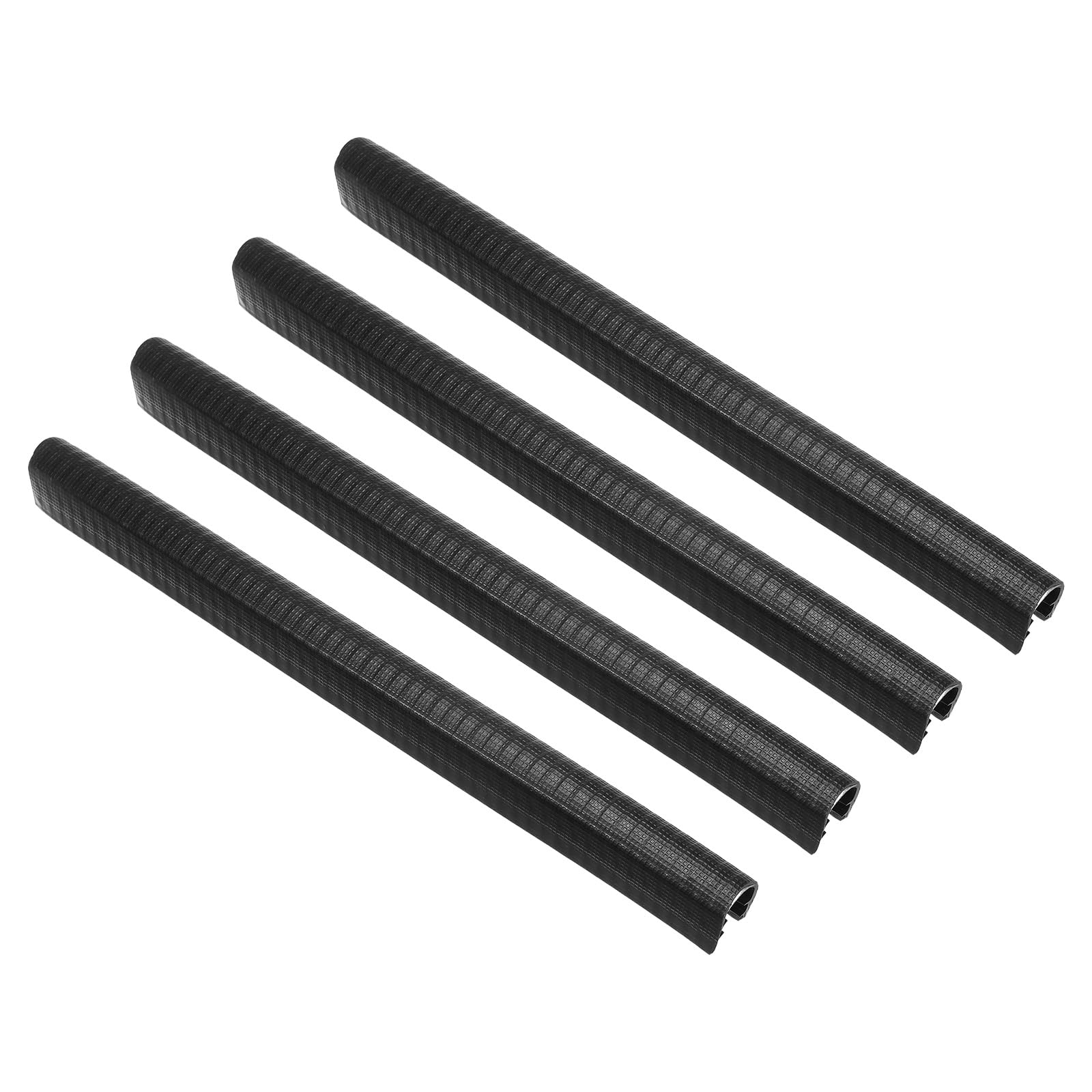 PATIKIL 13.8 Inch Skateboard Deck Guards Protector, 4 Pack Skate Deck Edge Protection Skateboard Protective Gear, Black