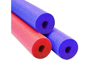 Chochkees Blue Red Variety Pool Noodles Swimming Hollow Core Foam Tube, Floating Thick Noodles for Floating, Pool Accessories, 52"