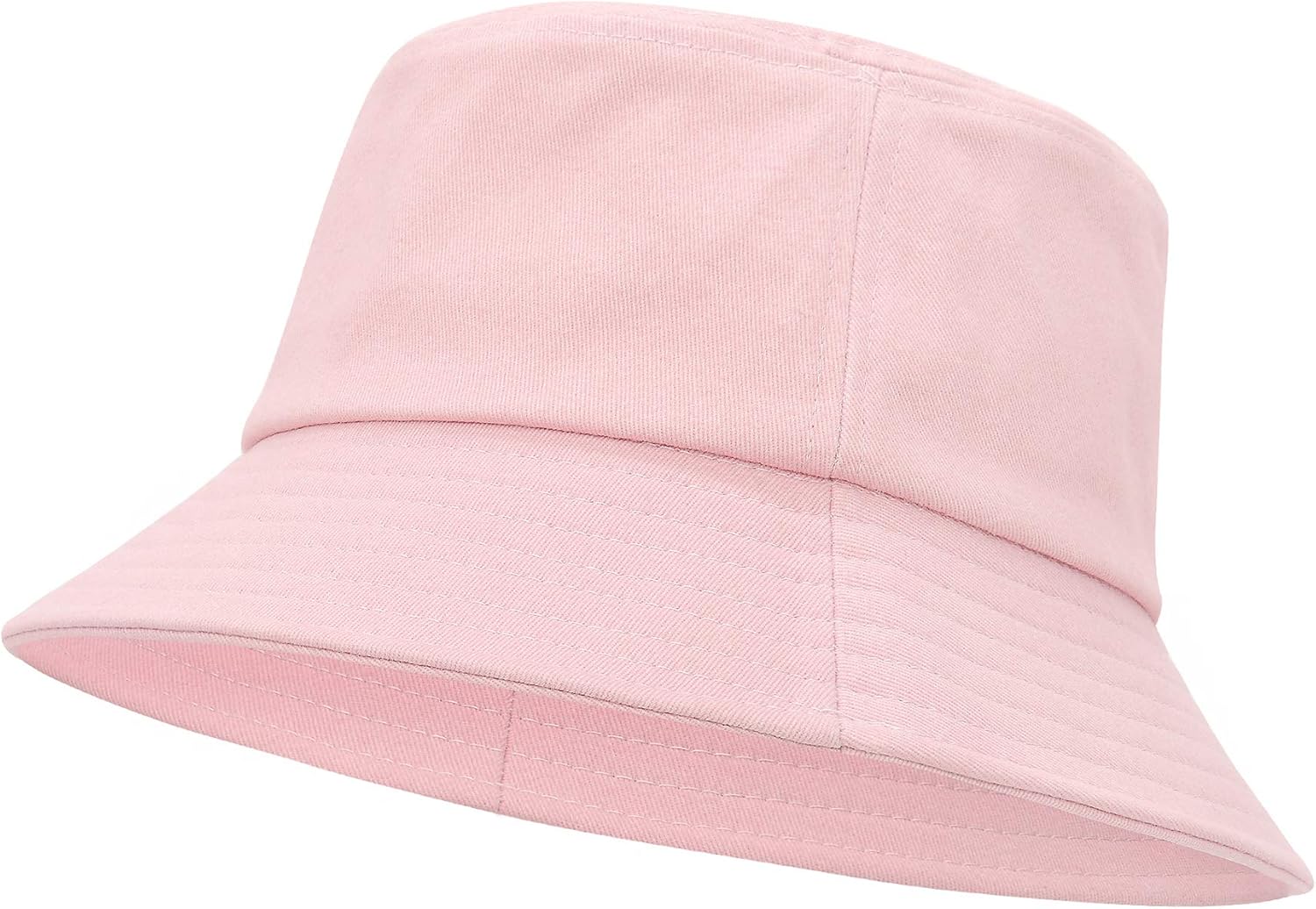 Bucket Hat Reversible Fishing Hats for Women Two Sides Sun Athletic Outdoor Cap Beach Hat Pure Pink at  Women’s Clothing store