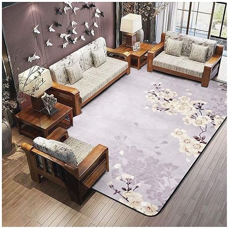 Amazon Com Smc Carpet Simple Purple Bottom Plum Rectangular