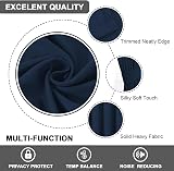 H.Versailtex Navy Blackout Thermal Curtains 46x54 Two Panels Pencil Pleat view 6