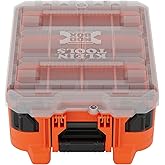Klein Tools 54500MBX MODbox Tall Compartment Box, Half-Width Tool Organizer, Small Parts Tool Box with 10 Compartments, 4 Removable Bins, Stackable Module
