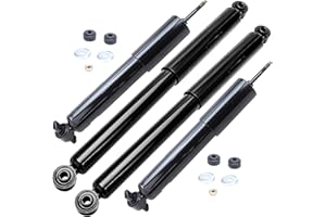 Detroit Axle - RWD Shock Absorbers for 1999-2006 Chevy Silverado GMC Sierra 1500 [Without Electronic Suspension], 4 Shock Absorbers Front and Rear 2000 2001 2002 2003 2004 2005 Replacement