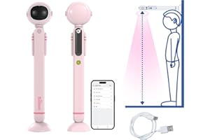 Smart Digital Height Measurement Tool for Kids with App – Portable Wireless Stadiometer, Dual Ultrasonic Sensor, Growth Track