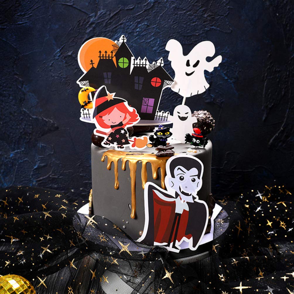 Happyyami Halloween Cupcake Toppers De Sorciere Vampire Gateau Toppers Le Dessert Nourriture Selection Parti Fournitures Caissettes De Decoration Pour Cupcakes Patisserie Napravi Rs