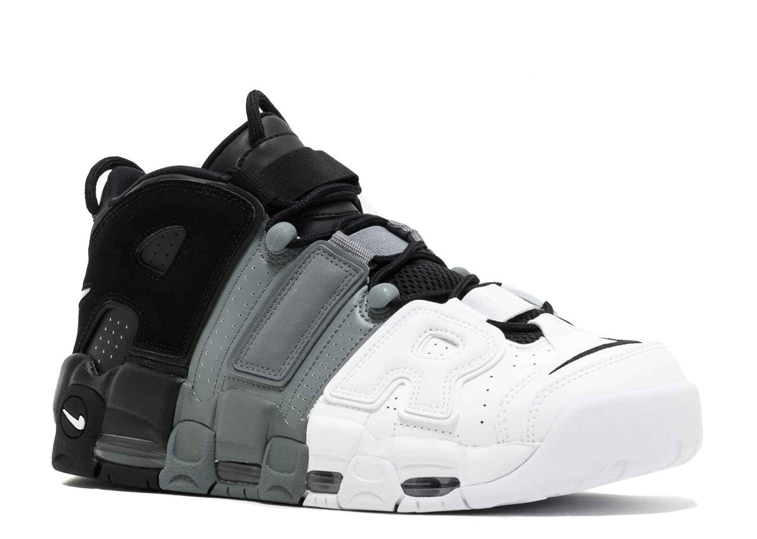 uptempo black grey white