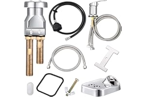 HORTSUN Shampoo Bowl Vacuum Breaker Kit Shampoo Bowl Faucet Salon Sink Parts Shampoo Sink Parts for Replacement (8 Pcs)