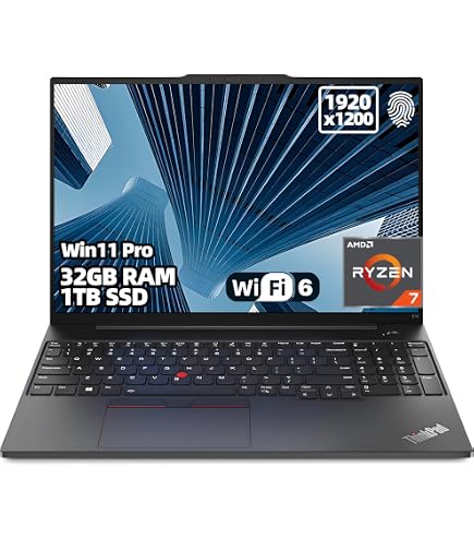 Lenovo ThinkPad E16 Gen 2 2024 Laptop, 12-Core Intel Core Ultra 7