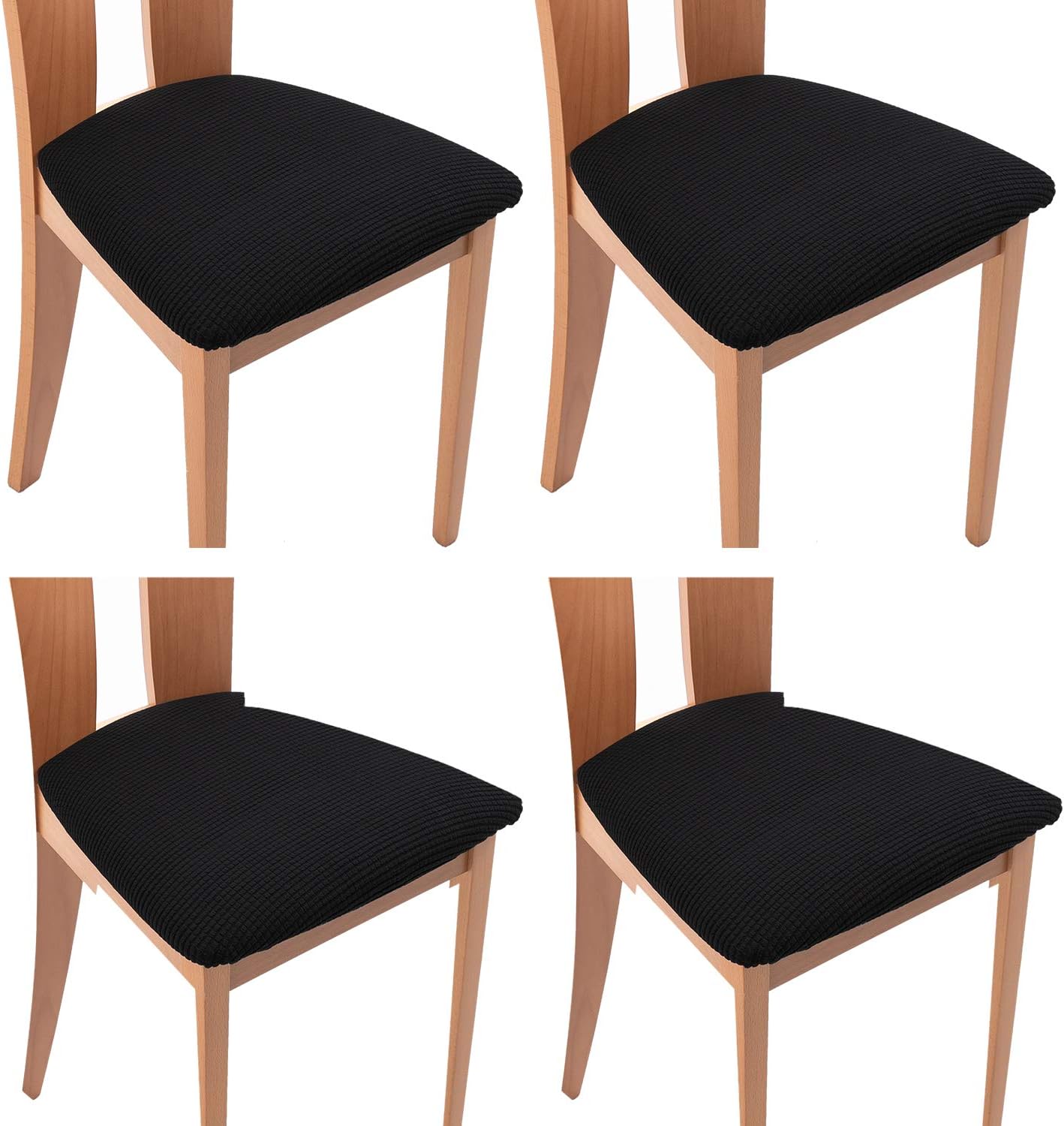 Amazoncom TIANSHU Spandex Jacquard Dining Room Chair Seat Covers