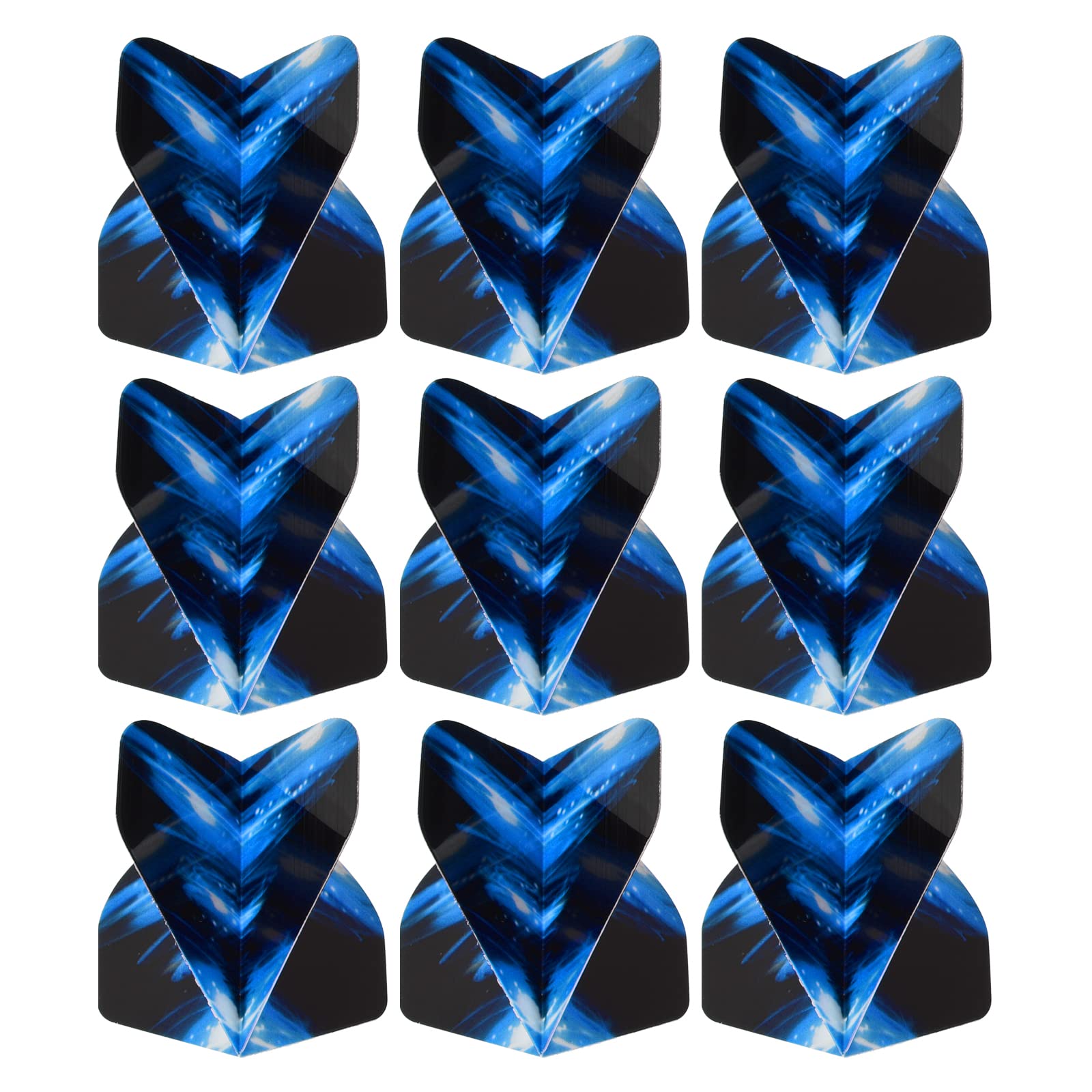 PATIKIL Dart Flights, 9 Pack PET Standard Darts Accessories Replacement Parts for Soft Tip Steel Tip, Black, Blue