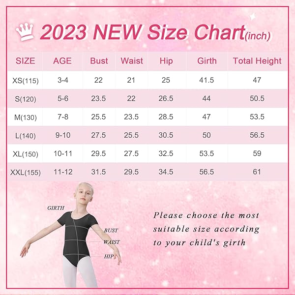 YGNEEDOM GIRLS SHORT SLEEVE LEOTARDS BOW BACK DANCEWEAR FOR BALLET GYMNASTICS 3-12 YEARS(WHITE,3-4)