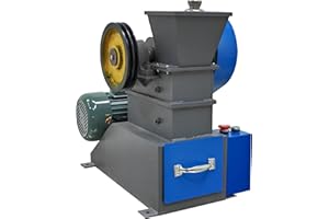 INTBUYING Mini Jaw Crusher Rock Crush Machine Electric Stone Shatter Grinder for Coal Iron Ore 220V 2.2KW Drawer Outlet