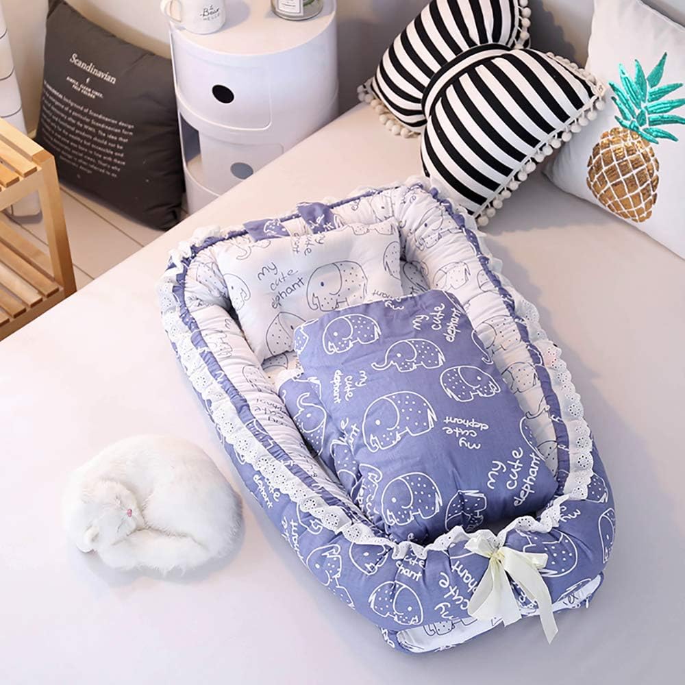 Tealp Reducteur De Lit Bebe Cocon Nid Pour Nouveau Ne Nourrisson Elephant Rose Reducteur Lit Bebe Avec Couette Baby Nest Pour Bebe Couffin De Voyage Portable Parures De Lits Bebe Puericulture Dwteam In