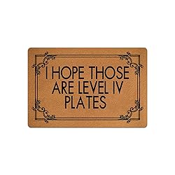 IFHUH Level 4 Plates Doormat - Funny Welcome Mat
