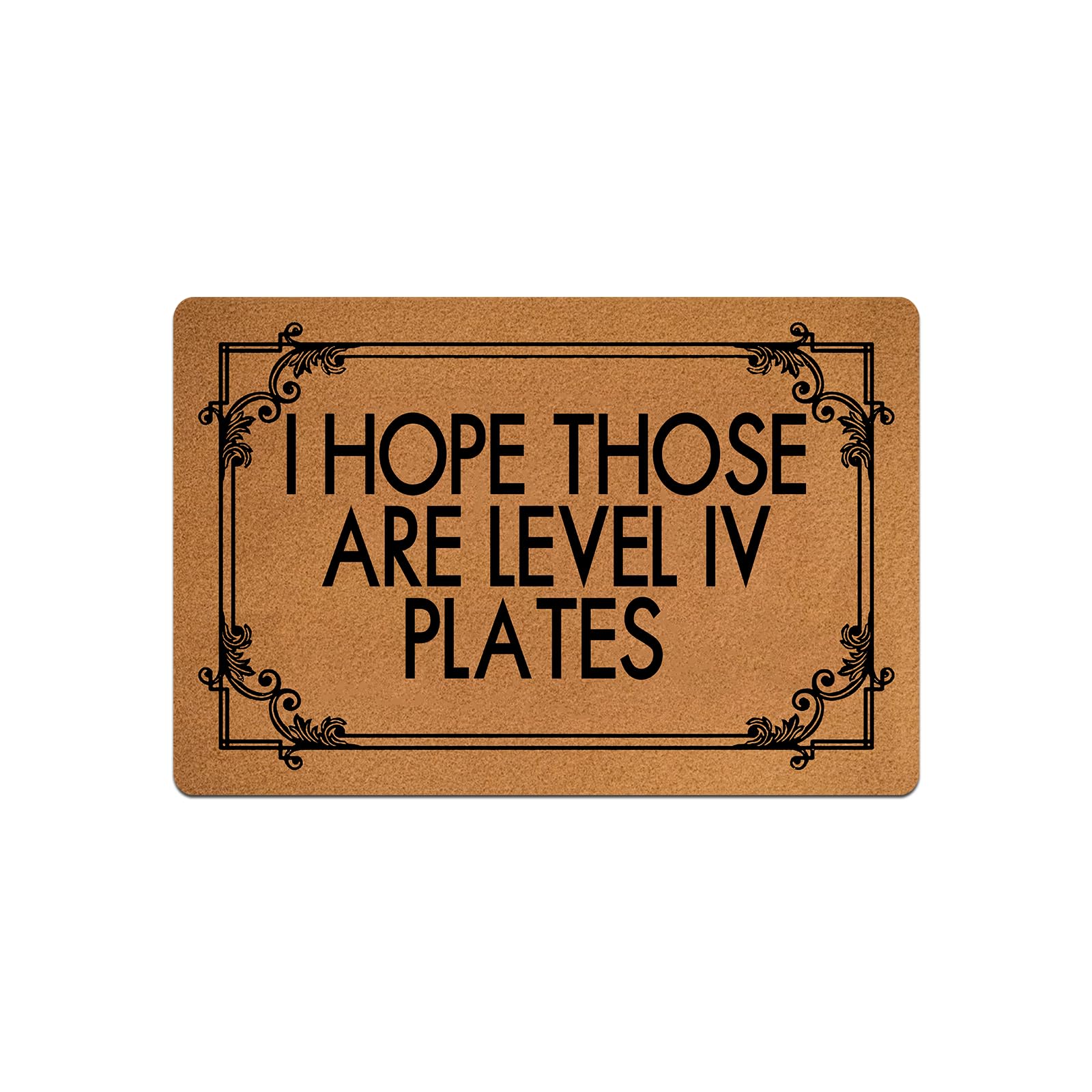 IFHUH Level 4 Plates Doormat - Funny Welcome Mat