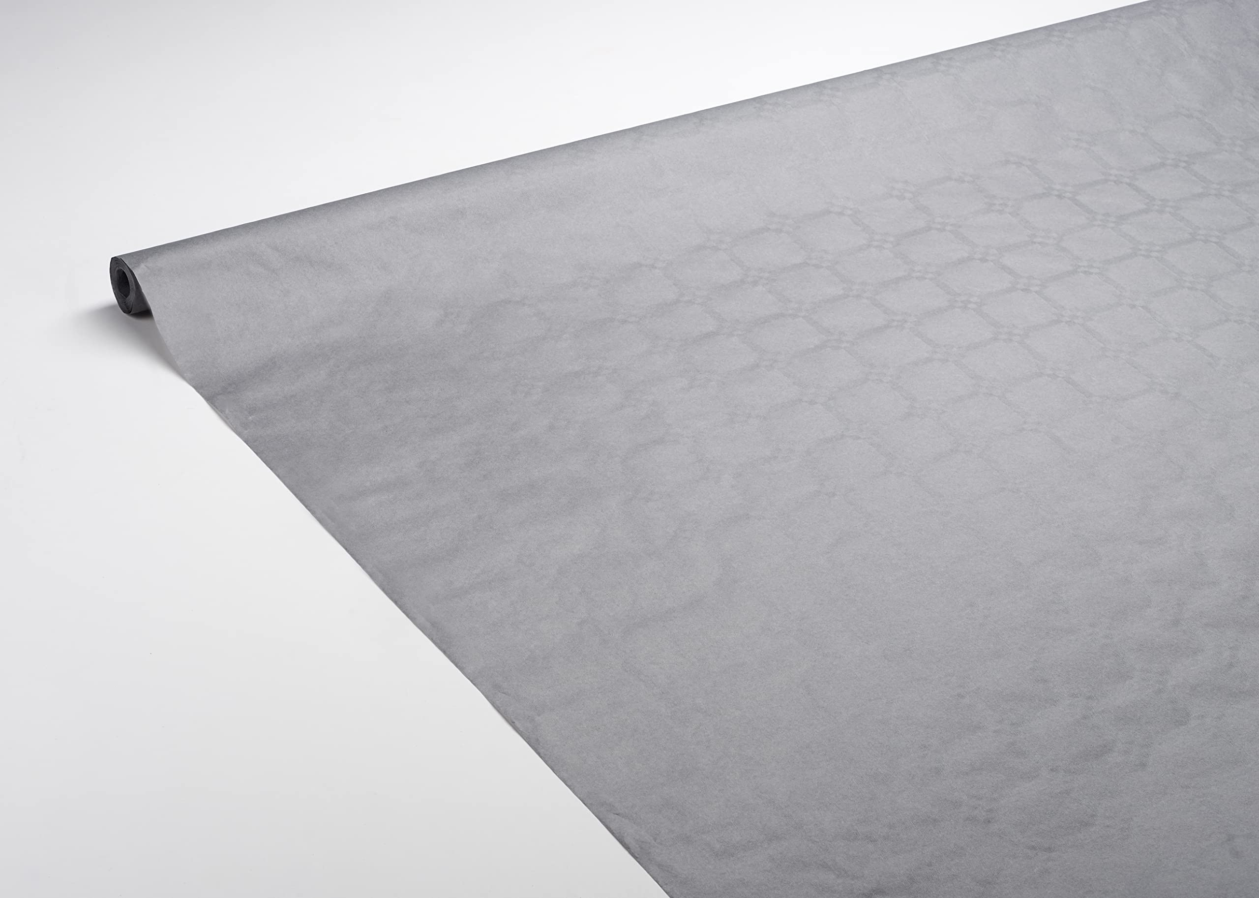 LE NAPPAGE ARTS DE LA TABLE Tablecloth roll in damask paper 1.18 x 7 m 100% Nature Grey