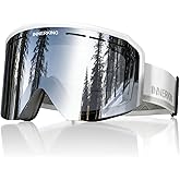 Innerking Ski/Snowboard Goggles OTG for Men Women & Youth - Over Glasses Snow Sports Goggles Anti Fog 100% UV400 Protection