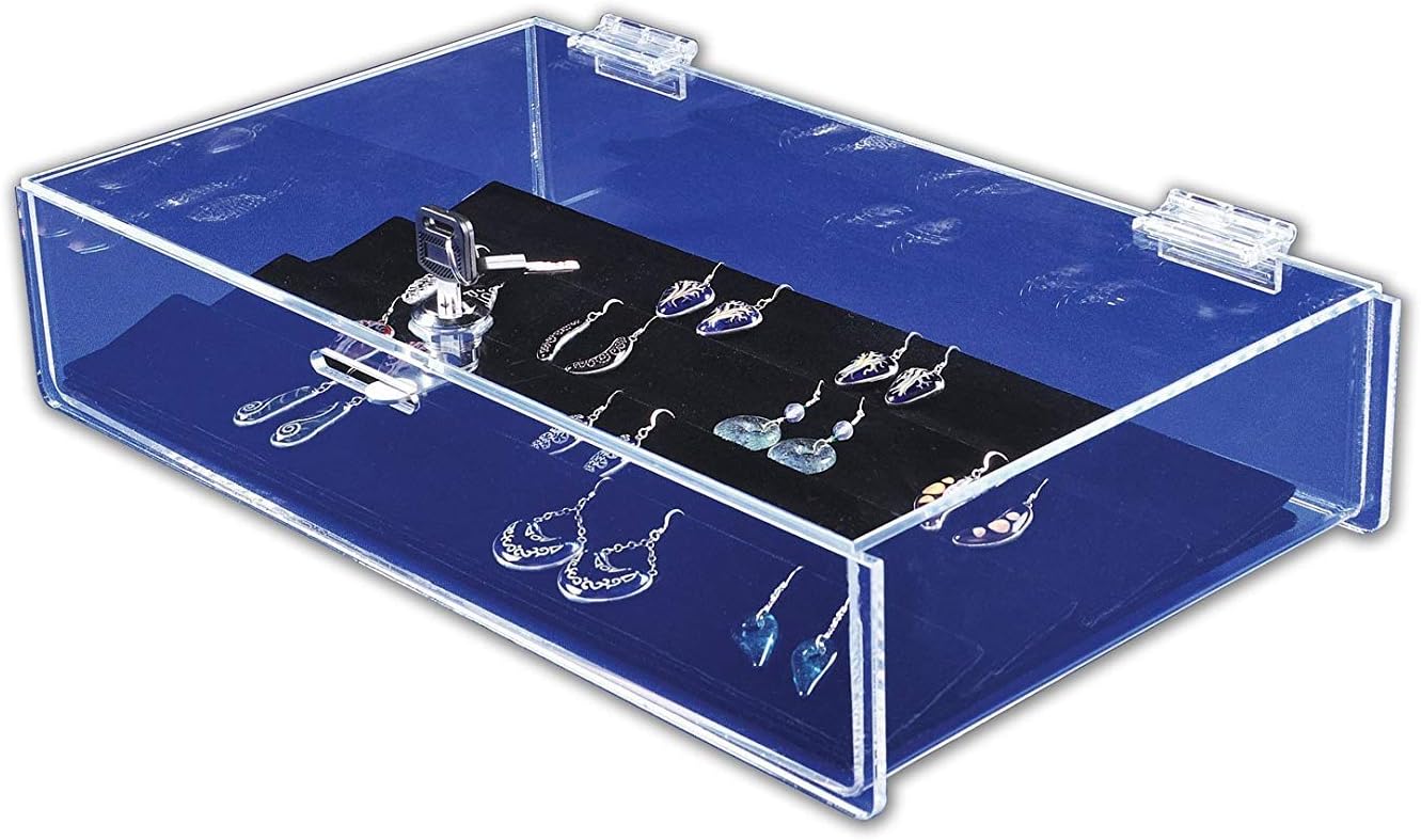 CHOICE ACRYLIC DISPLAYS Rectangular Locking Countertop Tray