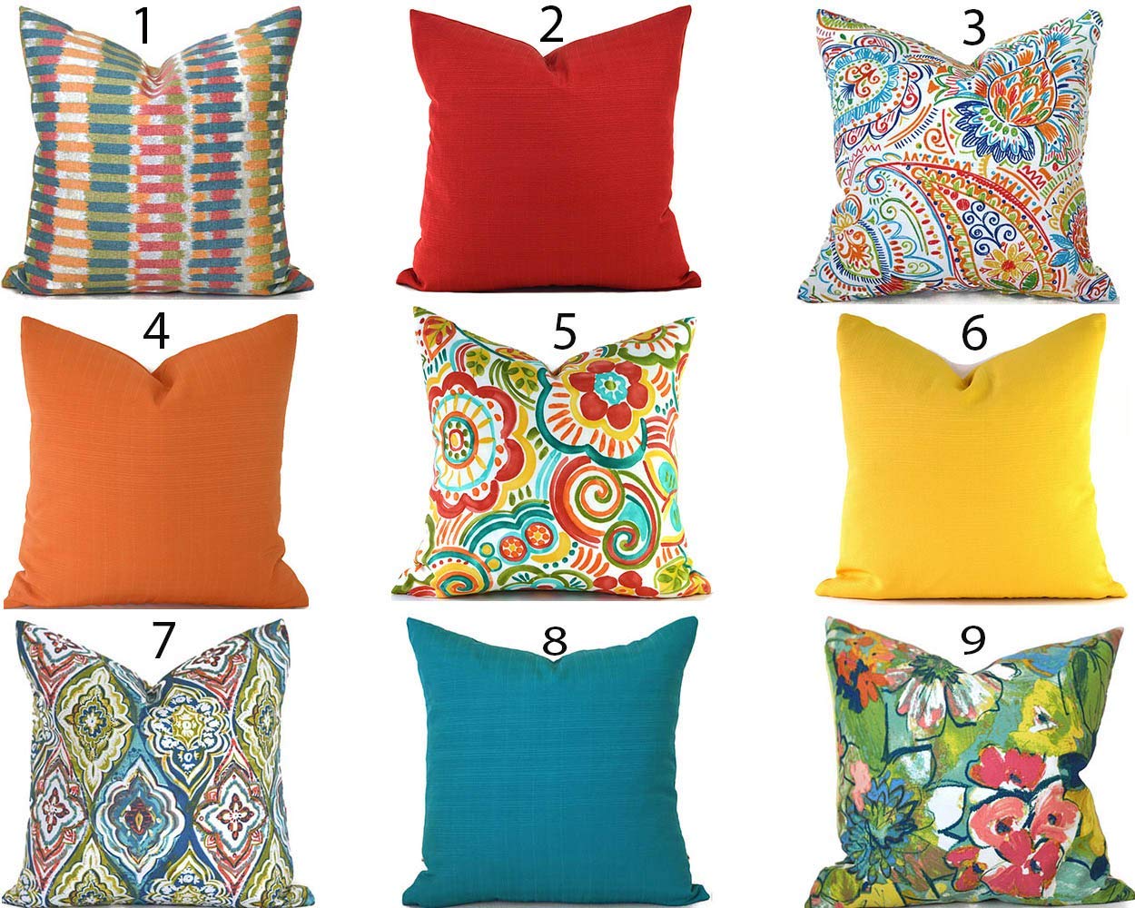 Amazon Com Outdoor Decorative Throw Pillow Cover You Choose Any